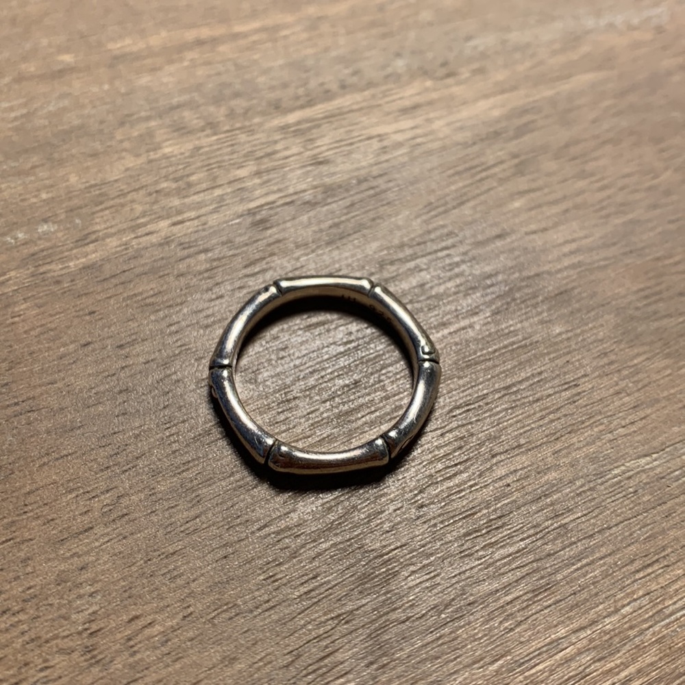 John Hardy Bamboo Collection Sterling silver slim ring